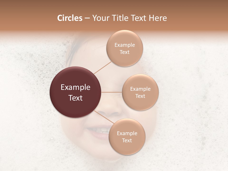 Washing Child Portrait PowerPoint Template