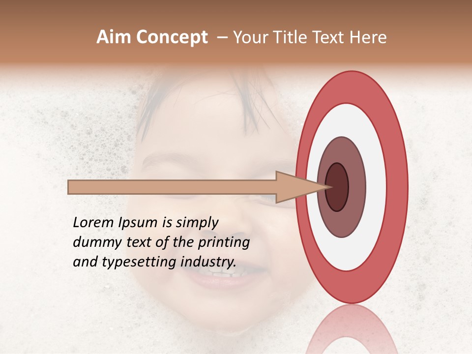 Washing Child Portrait PowerPoint Template