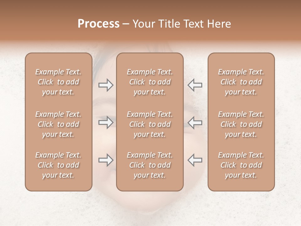 Washing Child Portrait PowerPoint Template