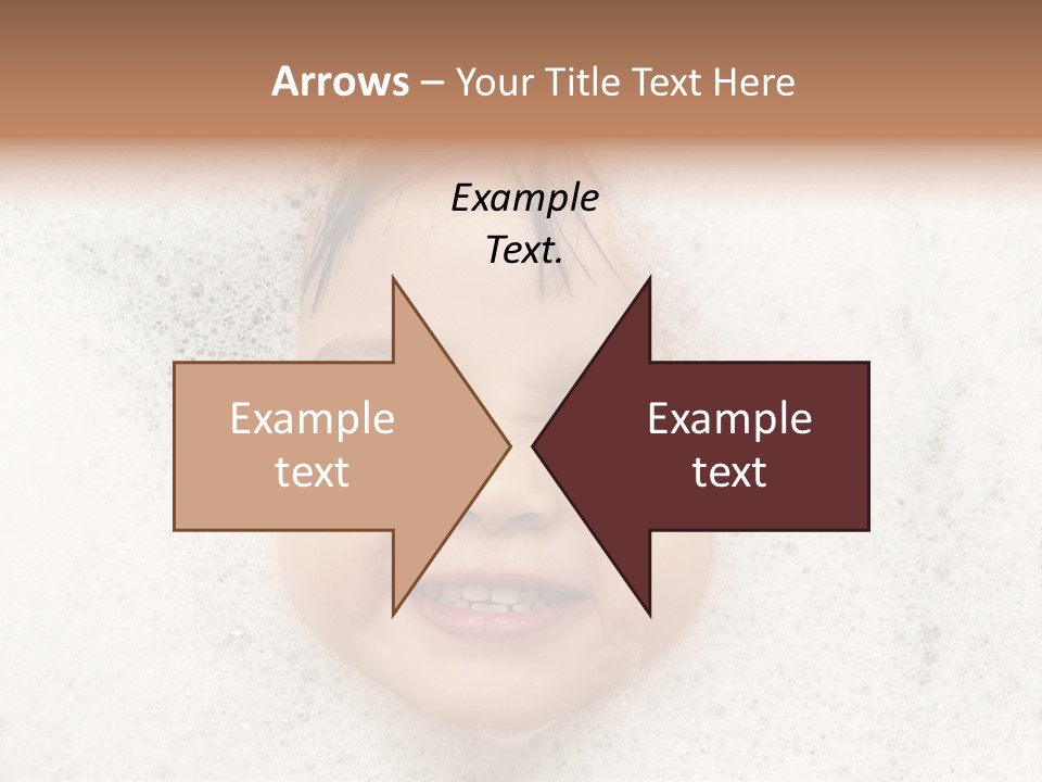 Washing Child Portrait PowerPoint Template