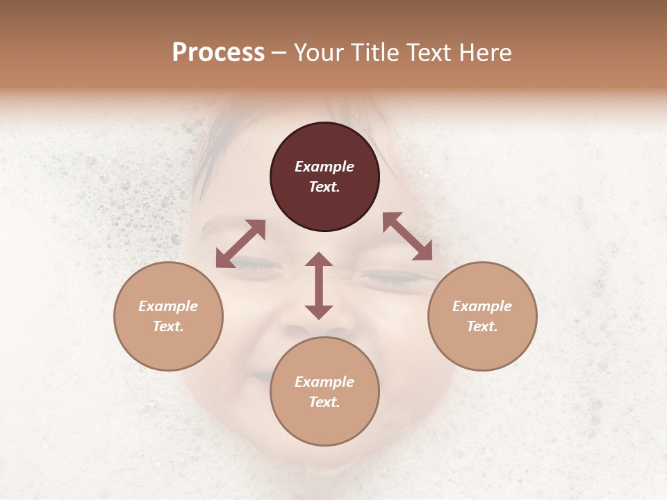 Washing Child Portrait PowerPoint Template