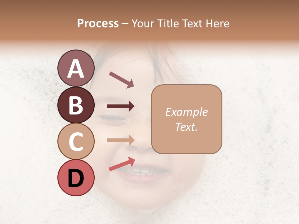 Washing Child Portrait PowerPoint Template