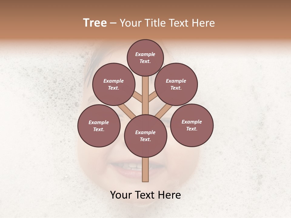 Washing Child Portrait PowerPoint Template