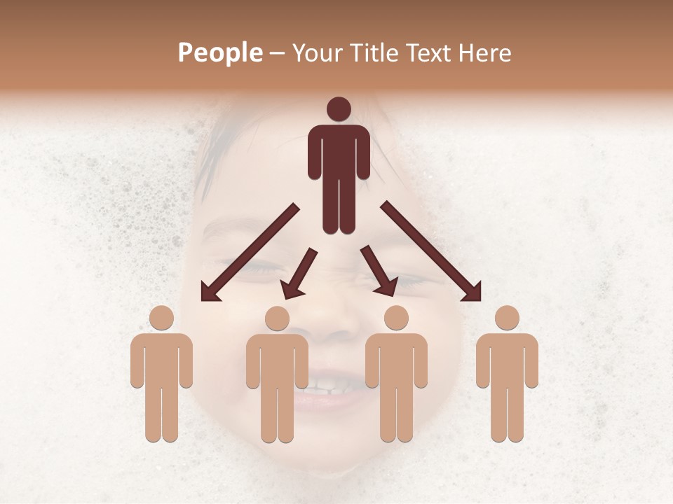 Washing Child Portrait PowerPoint Template