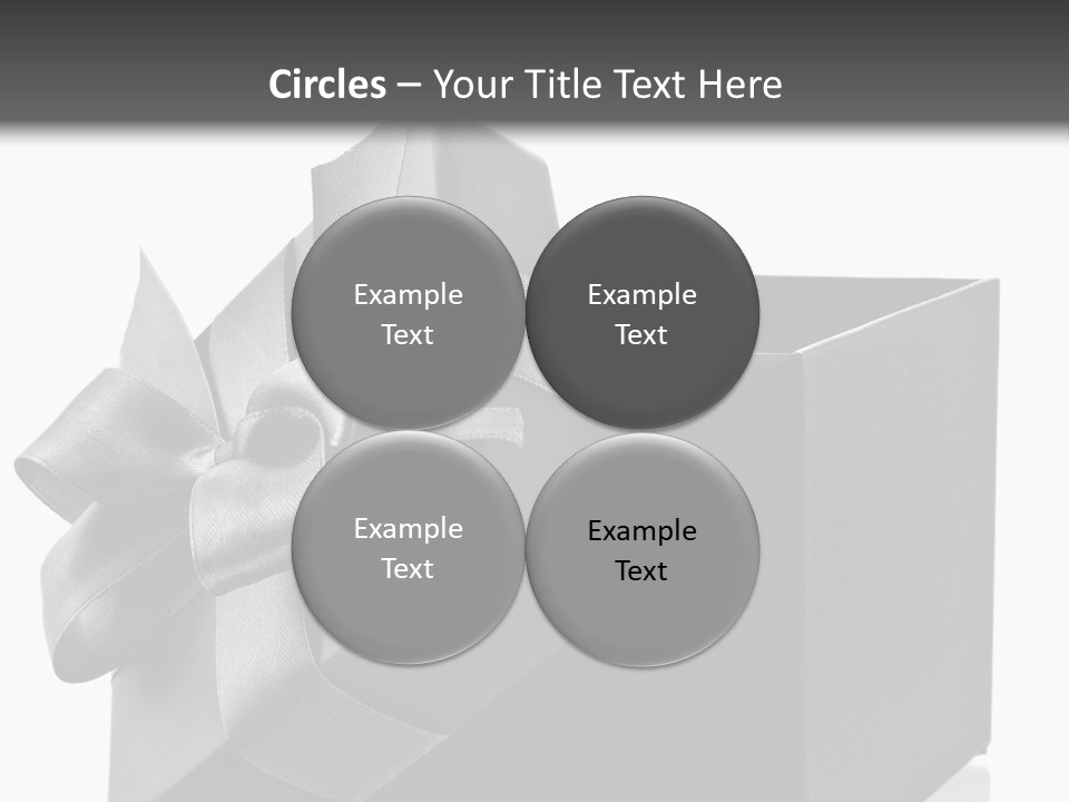 Ribbon Decoration Cardboard PowerPoint Template