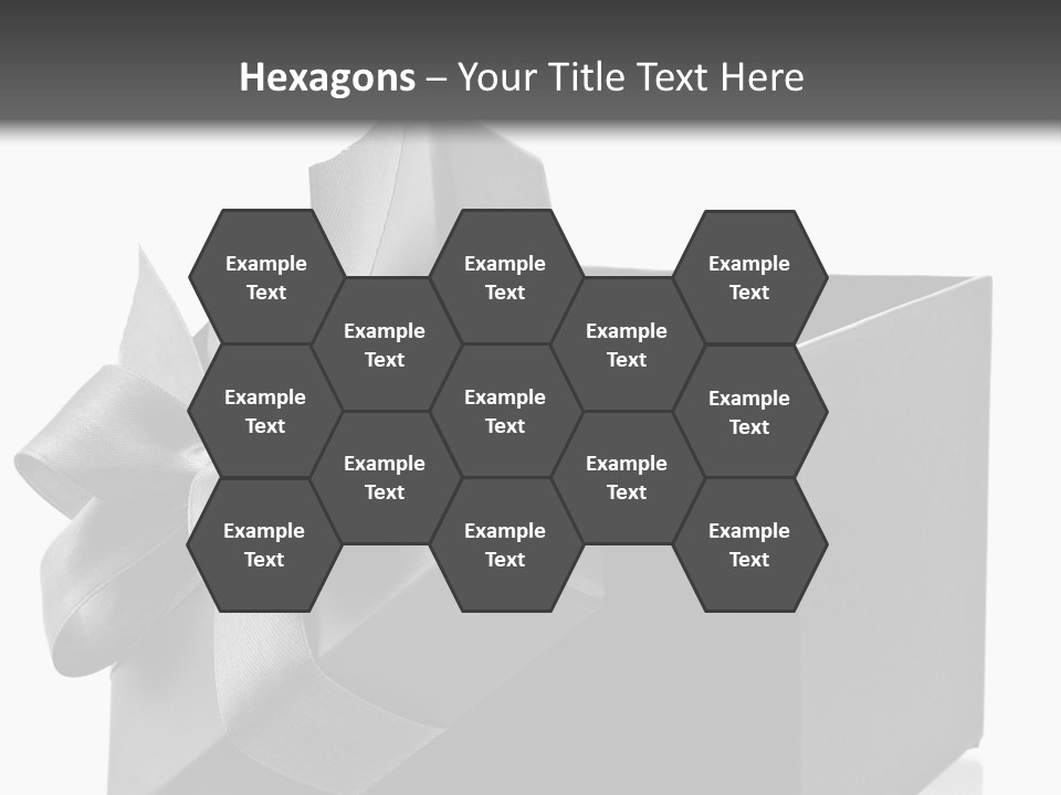 Ribbon Decoration Cardboard PowerPoint Template