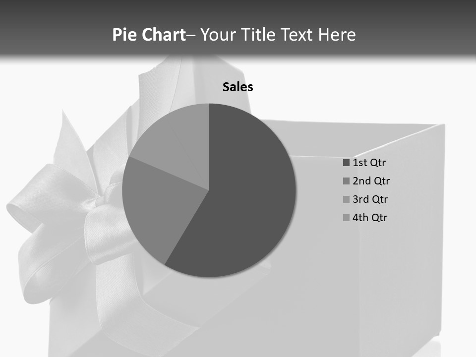 Ribbon Decoration Cardboard PowerPoint Template