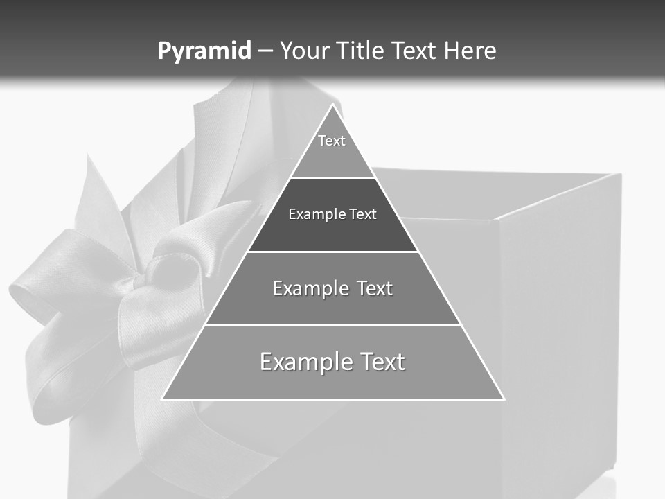 Ribbon Decoration Cardboard PowerPoint Template