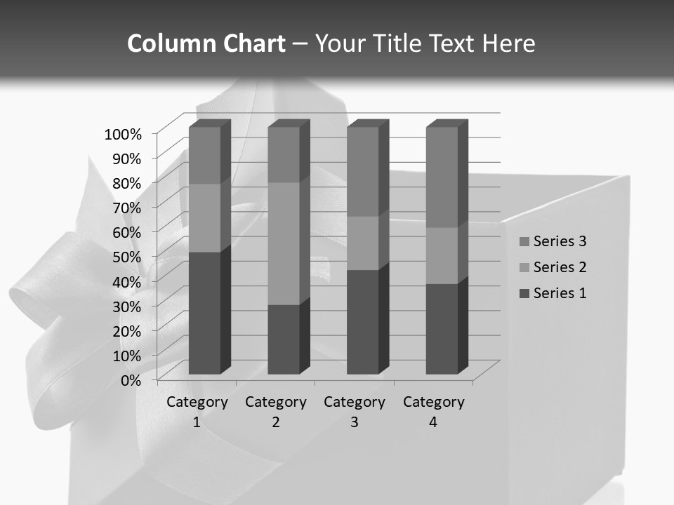 Ribbon Decoration Cardboard PowerPoint Template