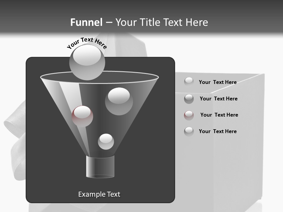 Ribbon Decoration Cardboard PowerPoint Template