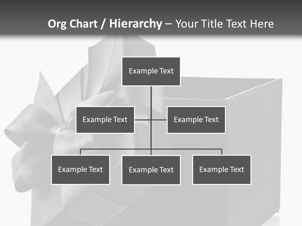 Ribbon Decoration Cardboard PowerPoint Template