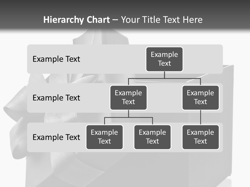 Ribbon Decoration Cardboard PowerPoint Template