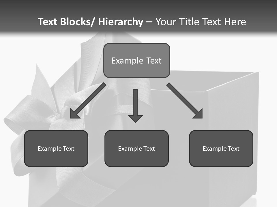 Ribbon Decoration Cardboard PowerPoint Template