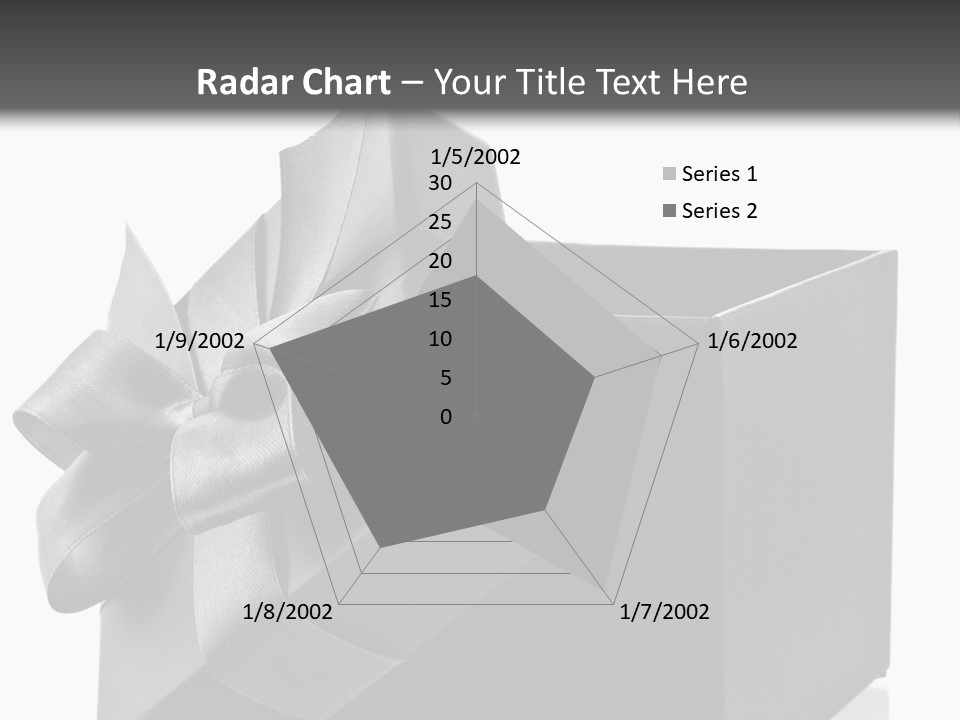 Ribbon Decoration Cardboard PowerPoint Template