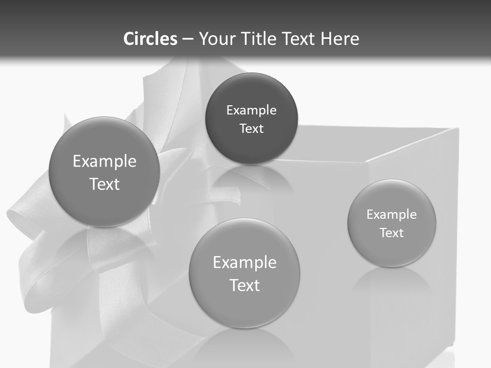 Ribbon Decoration Cardboard PowerPoint Template