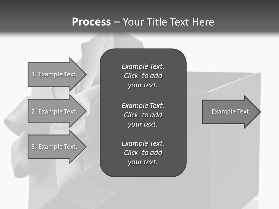 Ribbon Decoration Cardboard PowerPoint Template