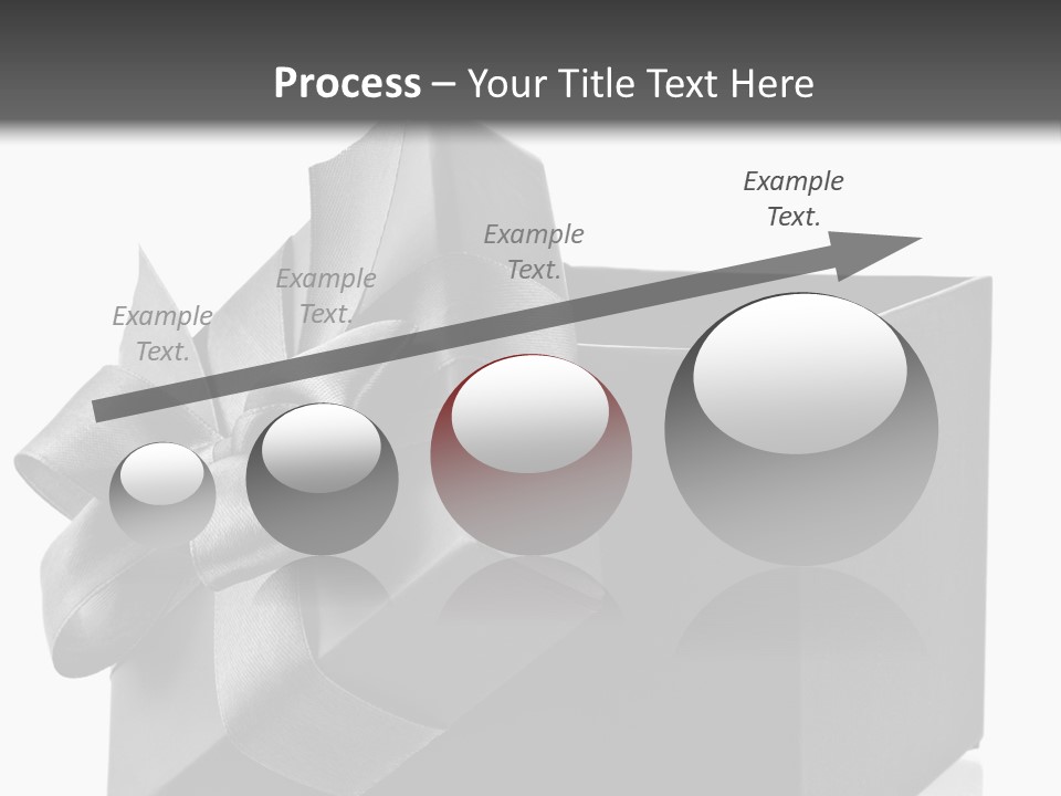 Ribbon Decoration Cardboard PowerPoint Template