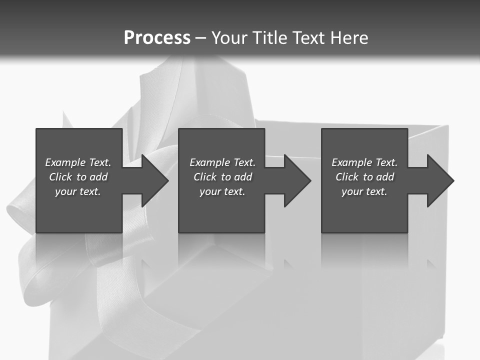 Ribbon Decoration Cardboard PowerPoint Template