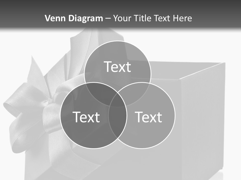 Ribbon Decoration Cardboard PowerPoint Template