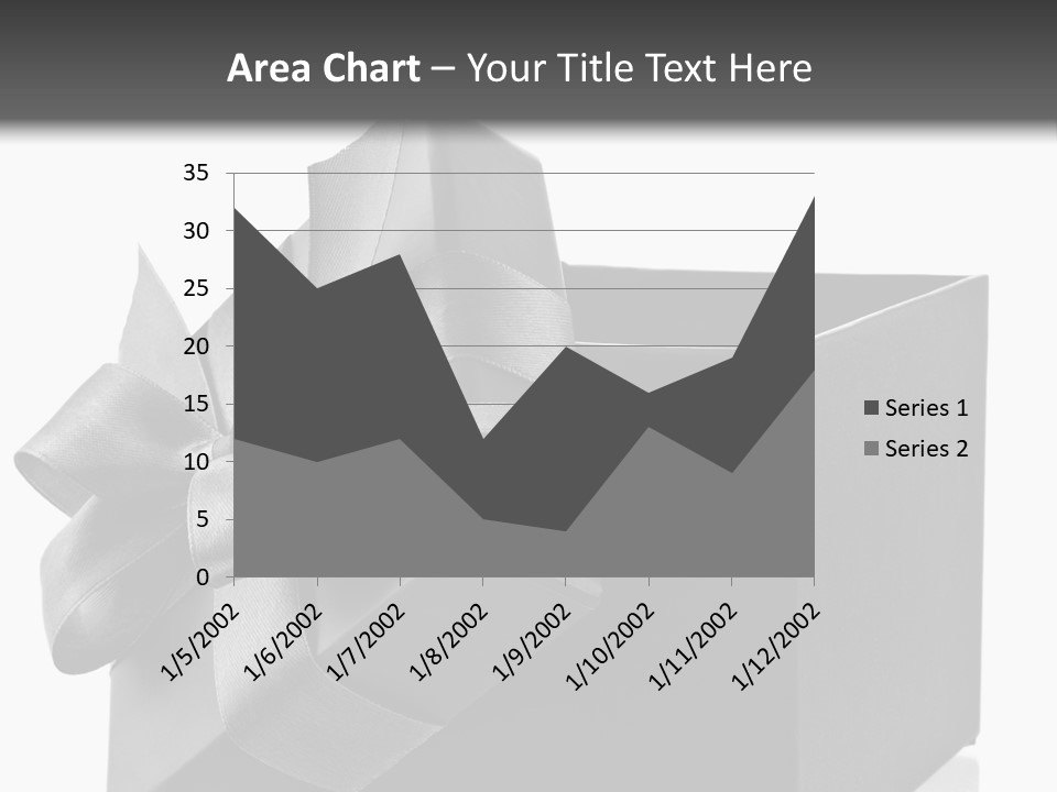 Ribbon Decoration Cardboard PowerPoint Template