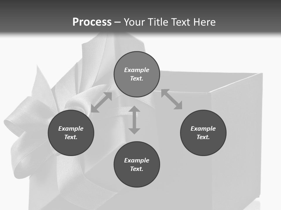 Ribbon Decoration Cardboard PowerPoint Template