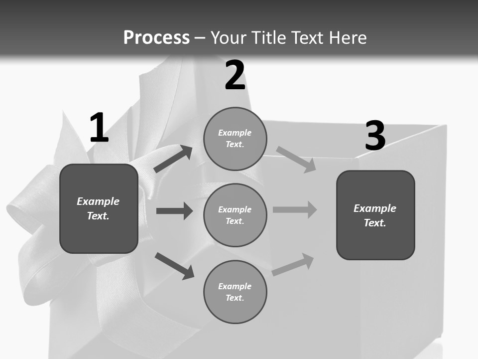 Ribbon Decoration Cardboard PowerPoint Template