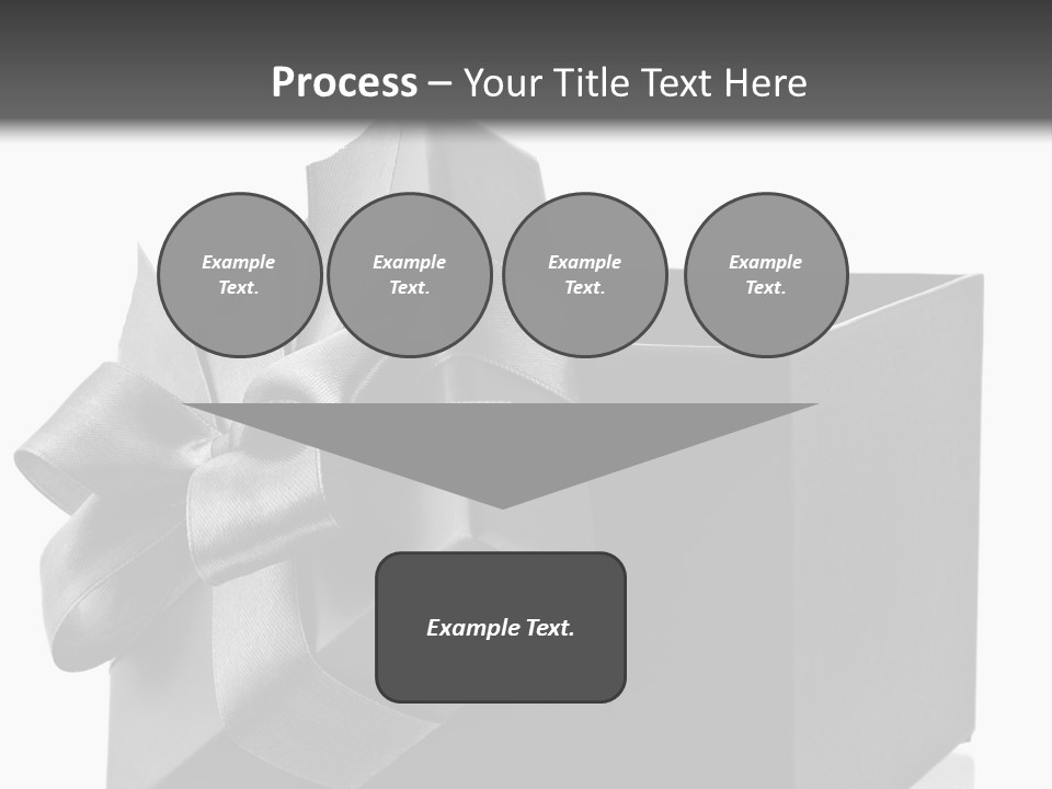 Ribbon Decoration Cardboard PowerPoint Template