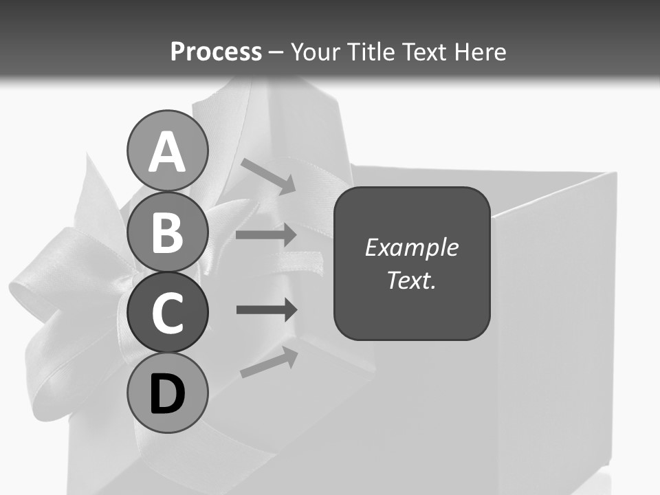 Ribbon Decoration Cardboard PowerPoint Template