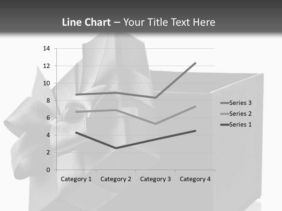 Ribbon Decoration Cardboard PowerPoint Template