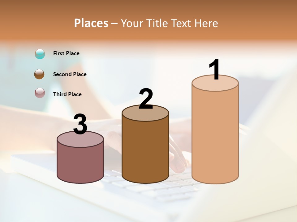 Keyboard Focus Teenager PowerPoint Template