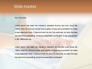 Keyboard Focus Teenager PowerPoint Template
