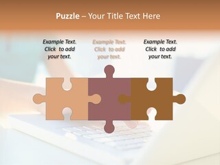 Keyboard Focus Teenager PowerPoint Template