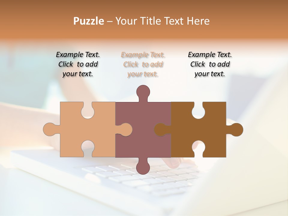 Keyboard Focus Teenager PowerPoint Template