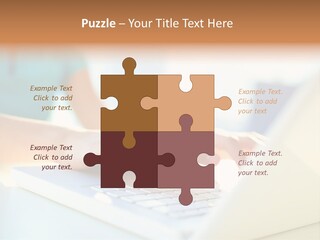 Keyboard Focus Teenager PowerPoint Template