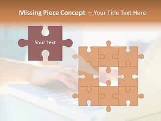 Keyboard Focus Teenager PowerPoint Template