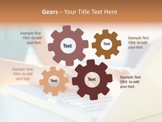 Keyboard Focus Teenager PowerPoint Template