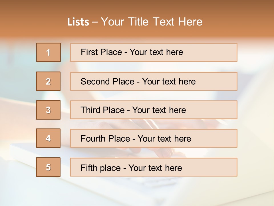 Keyboard Focus Teenager PowerPoint Template