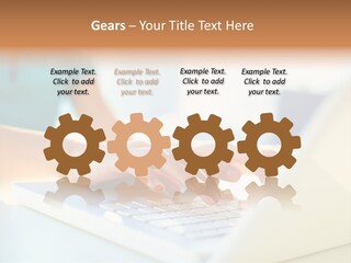 Keyboard Focus Teenager PowerPoint Template