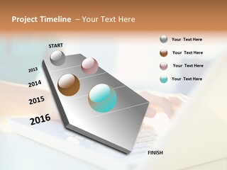 Keyboard Focus Teenager PowerPoint Template