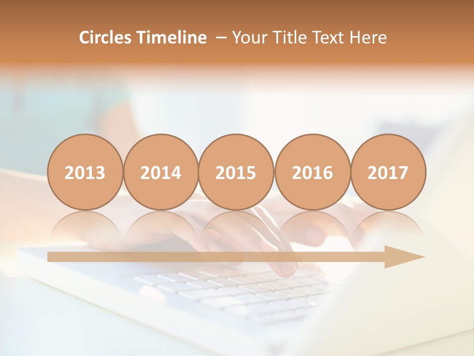 Keyboard Focus Teenager PowerPoint Template