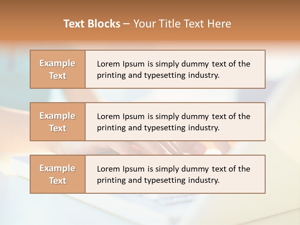 Keyboard Focus Teenager PowerPoint Template