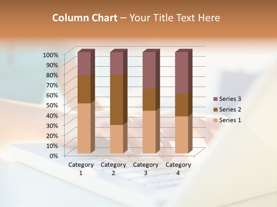 Keyboard Focus Teenager PowerPoint Template
