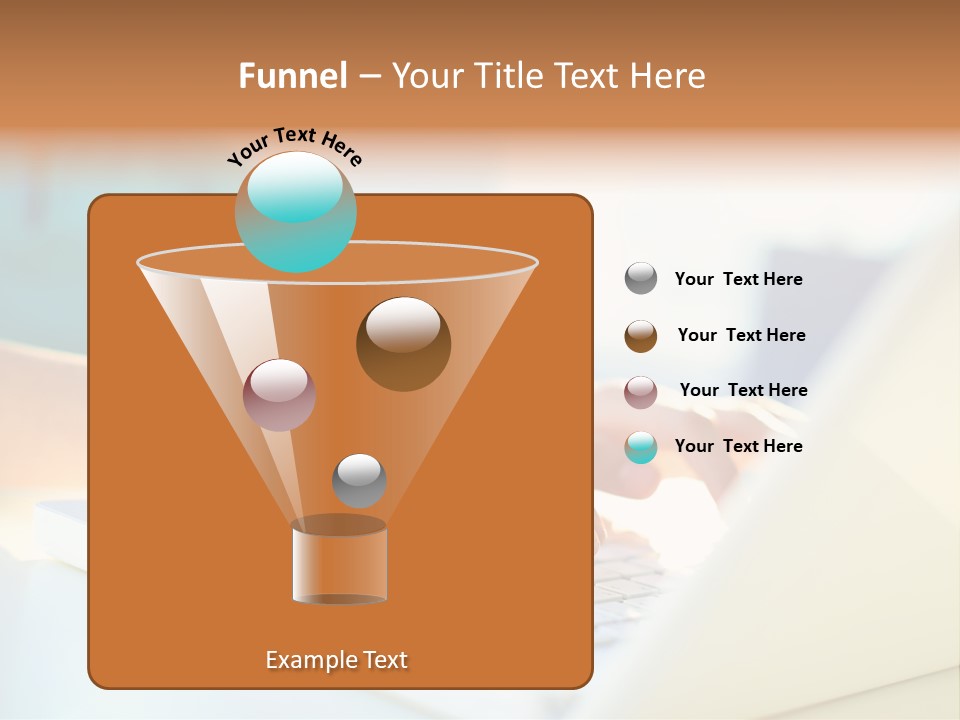 Keyboard Focus Teenager PowerPoint Template
