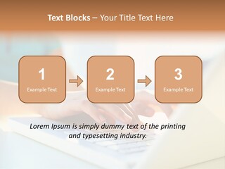 Keyboard Focus Teenager PowerPoint Template