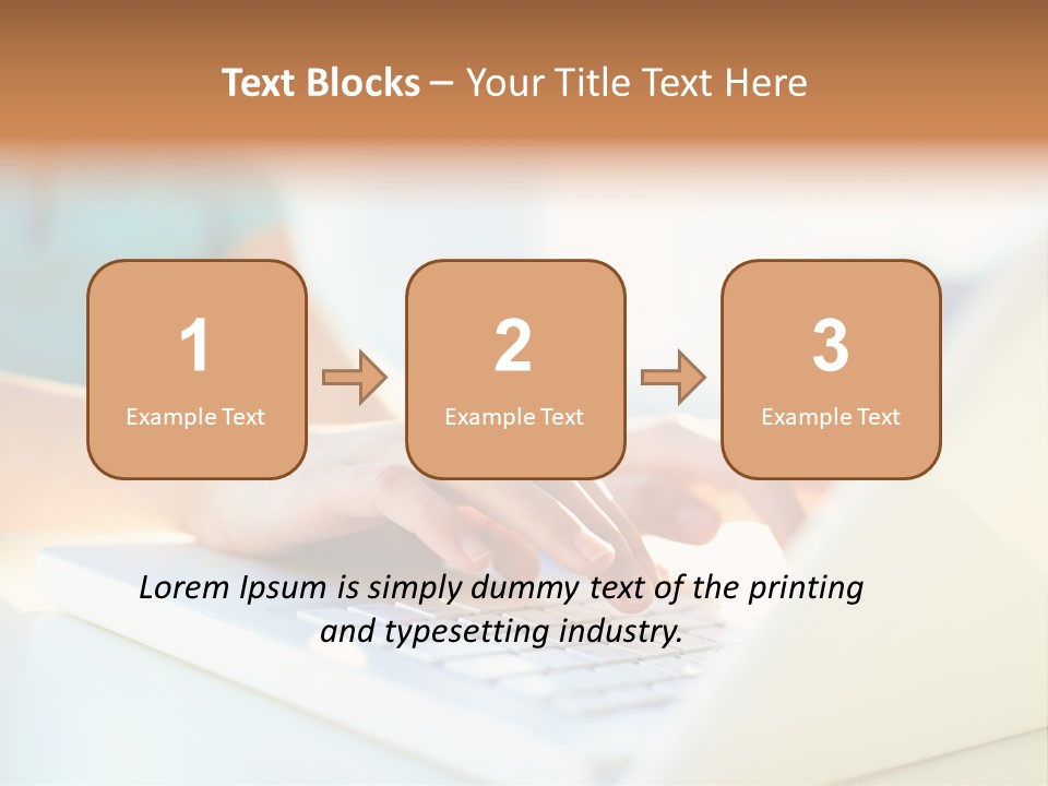Keyboard Focus Teenager PowerPoint Template