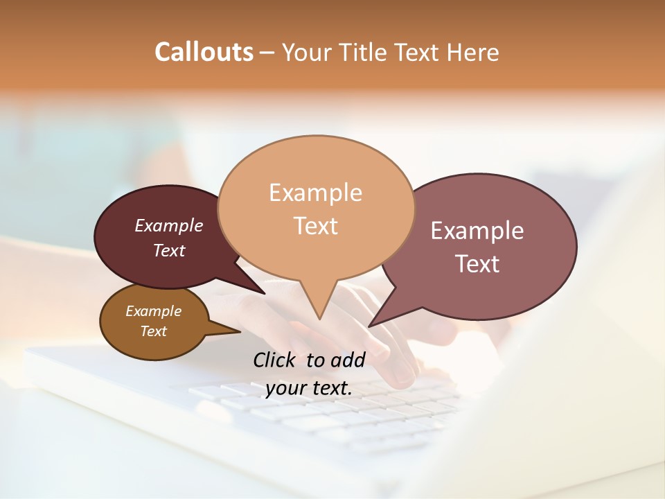 Keyboard Focus Teenager PowerPoint Template
