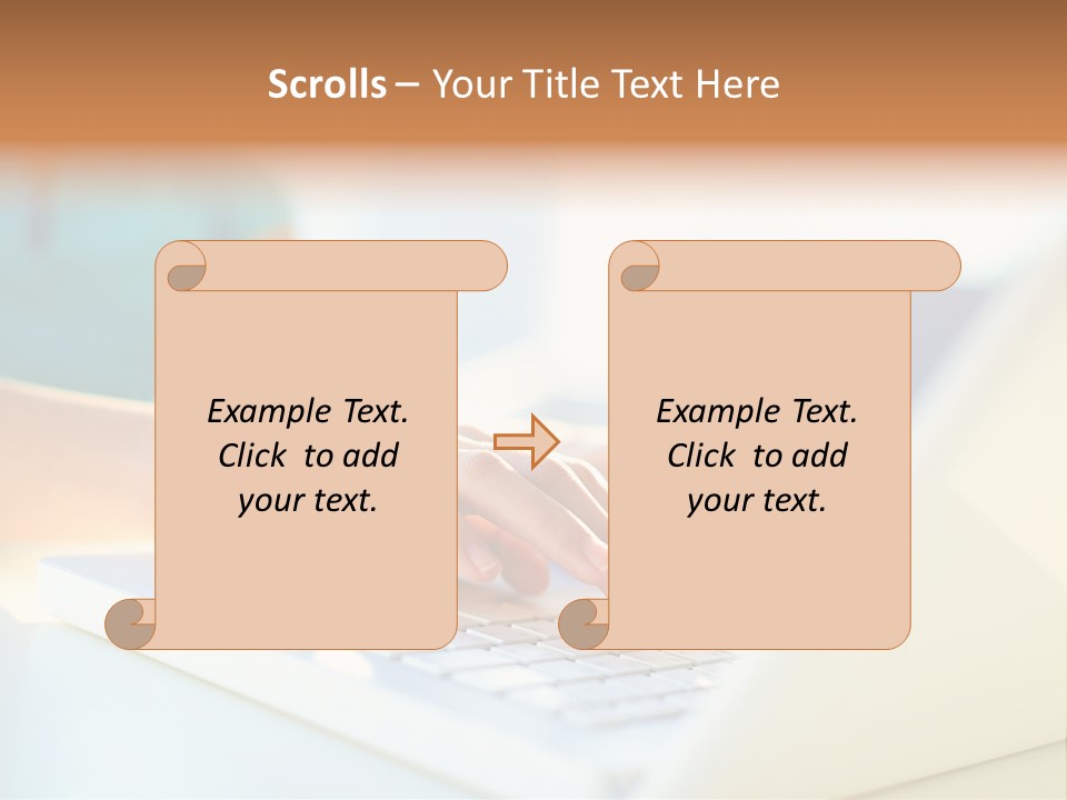 Keyboard Focus Teenager PowerPoint Template