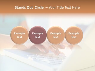 Keyboard Focus Teenager PowerPoint Template