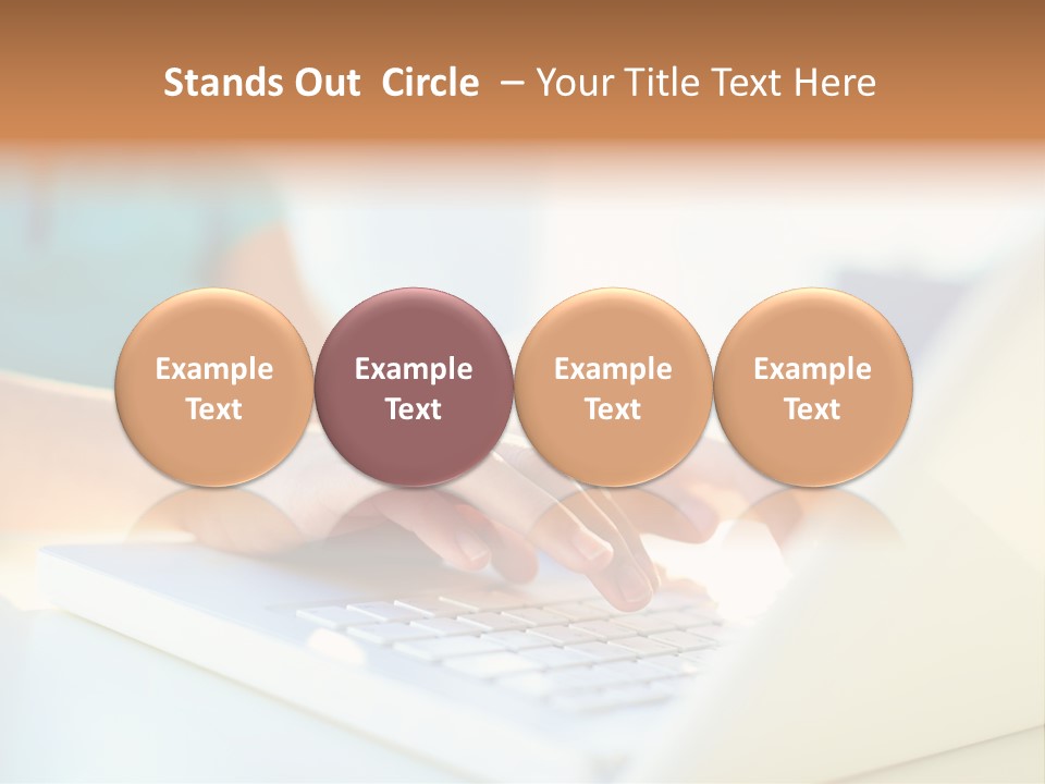 Keyboard Focus Teenager PowerPoint Template