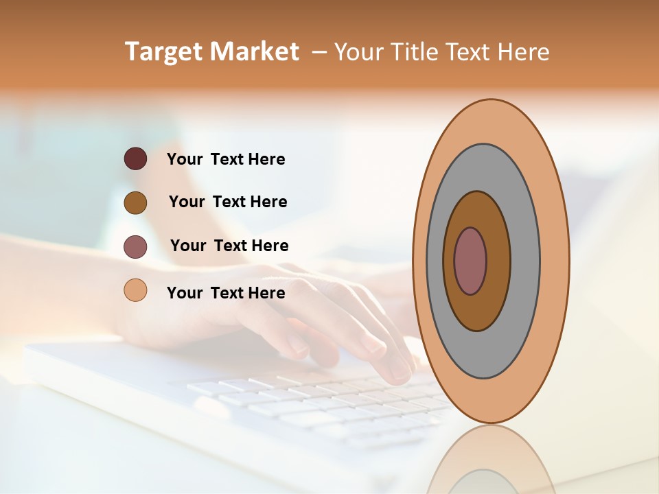 Keyboard Focus Teenager PowerPoint Template